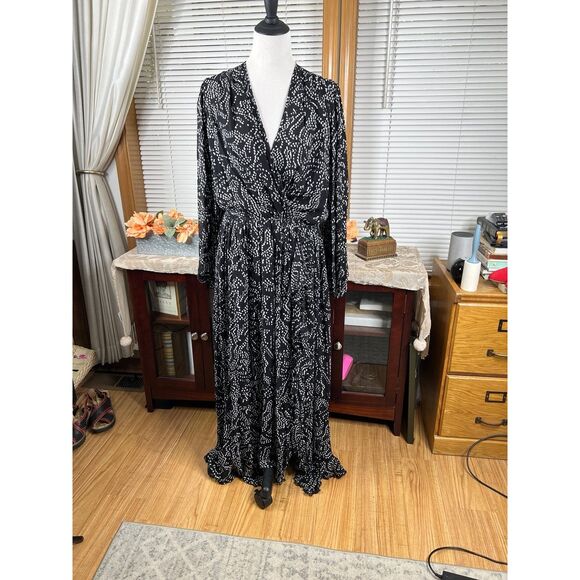 Anthropologie Payal Jain Sheer Maxi Wrap Dress Size Large NWT - Picture 3 of 6